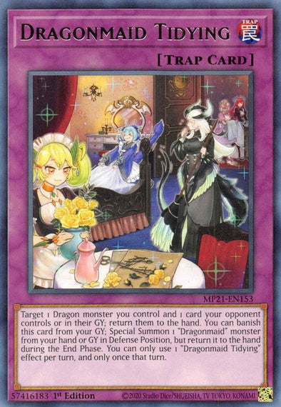 Dragonmaid Tidying - MP21-EN153 - Rare - 1st Edition available at 401 Games Canada