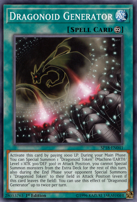Dragonoid Generator - SP18-EN041 - Common - 1st Edition available at 401 Games Canada