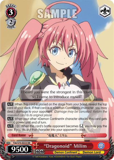 "Dragonoid" Milim - TSK/S70-E033 - Double Rare available at 401 Games Canada