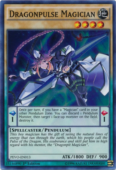 Dragonpulse Magician - PEVO-EN013 - Super Rare - 1st Edition available at 401 Games Canada