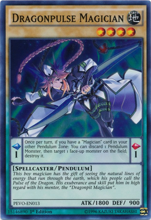 Dragonpulse Magician - PEVO-EN013 - Super Rare - 1st Edition available at 401 Games Canada