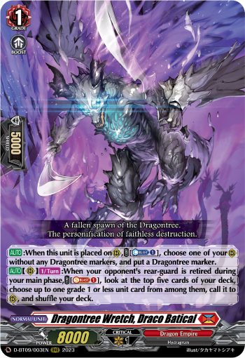 Dragontree Wretch, Draco Batical - D-BT09/003 - Triple Rare available at 401 Games Canada