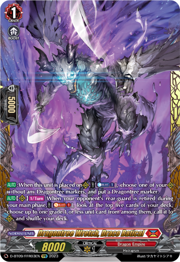 Dragontree Wretch, Draco Batical - D-BT09/FFR03 - Double Frame Rare available at 401 Games Canada