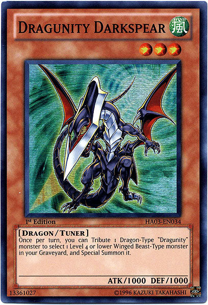 Dragunity Darkspear - HA03-EN034 - Super Rare - 1st Edition available at 401 Games Canada