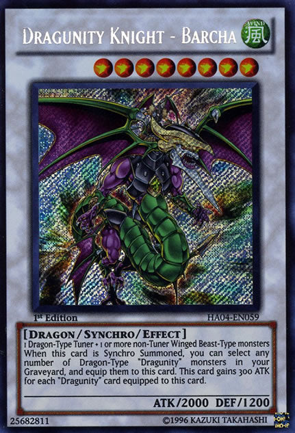 Dragunity Knight - Barcha - HA04-EN059 - Secret Rare - 1st Edition available at 401 Games Canada