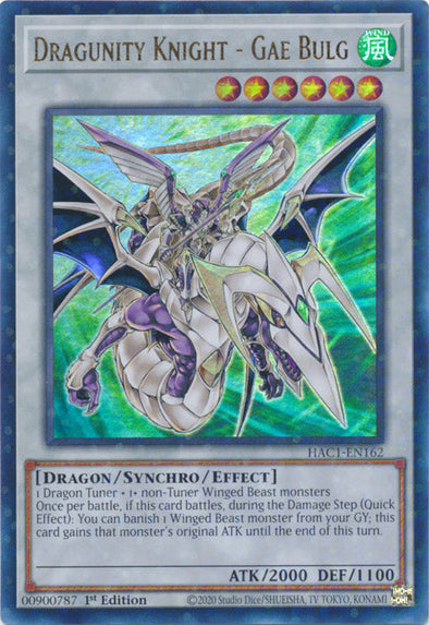 Dragunity Knight - Gae Bulg - HAC1-EN162 - Duel Terminal Ultra Parallel Rare available at 401 Games Canada