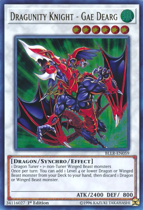 Dragunity Knight - Gae Dearg - BLLR-EN059 - Ultra Rare - 1st Edition available at 401 Games Canada