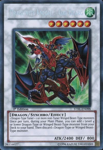 Dragunity Knight - Gae Dearg - STBL-EN098 - Secret Rare - 1st Edition available at 401 Games Canada