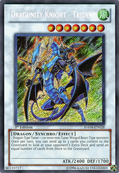Dragunity Knight - Trident - HA04-EN028 - Secret Rare - 1st Edition available at 401 Games Canada