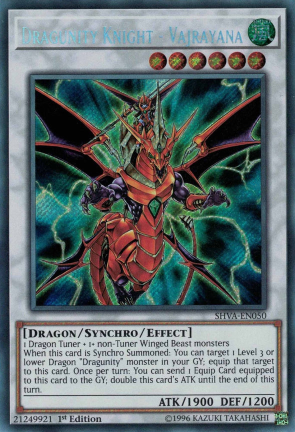 Dragunity Knight - Vajrayana - SHVA-EN050 - Secret Rare - 1st Edition available at 401 Games Canada