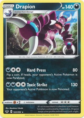 Drapion - 122/202 - Rare available at 401 Games Canada