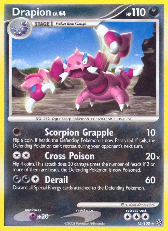 Drapion - 15/100 - Rare available at 401 Games Canada