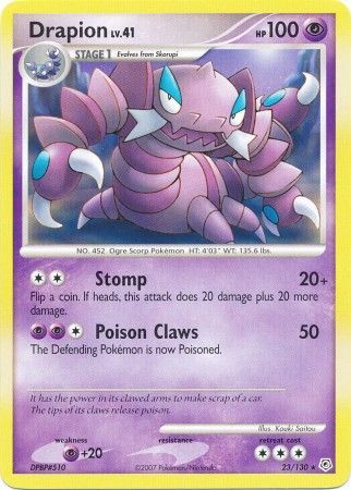 Drapion - 23/130 - Rare available at 401 Games Canada