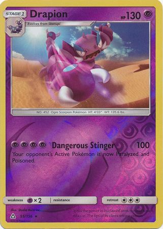 Drapion - 55/156 - Rare - Reverse Holo available at 401 Games Canada