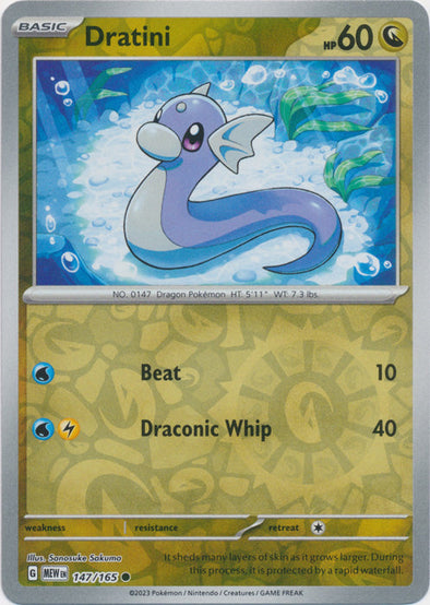 Dratini - 147/165 - Common - Reverse Holo available at 401 Games Canada