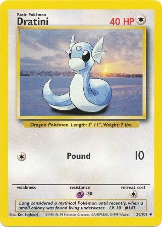 Dratini - 26/102 - Uncommon - Unlimited available at 401 Games Canada