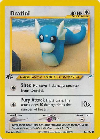 Dratini - 63/105 - Common - 1st Edition available at 401 Games Canada