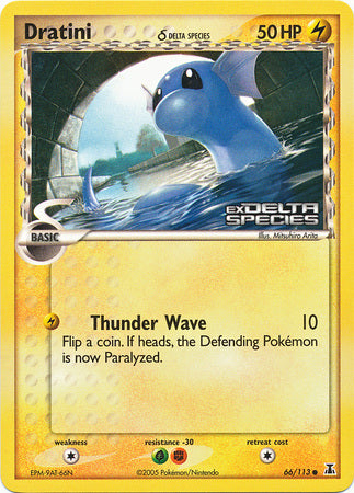 Dratini (Delta Species) 66/113 - Non Holo Promo (Ex Delta Species Logo) available at 401 Games Canada