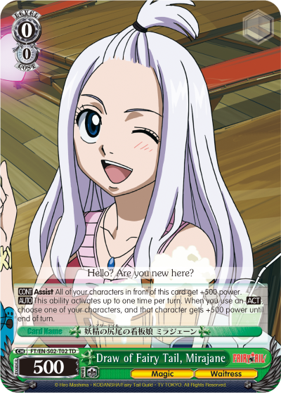 Draw of Fairy Tail, Mirajane - FT/EN-S02-T02 - Trial Deck available at 401 Games Canada