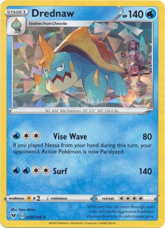 Drednaw - 039/185 - Shattered Holo Rare - Theme Deck Exclusive available at 401 Games Canada