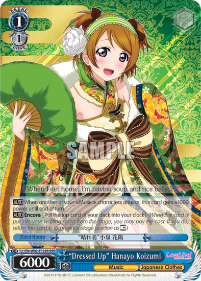 "Dressed Up" Hanayo Koizumi - LL/EN-W02-E128R - Triple Rare available at 401 Games Canada