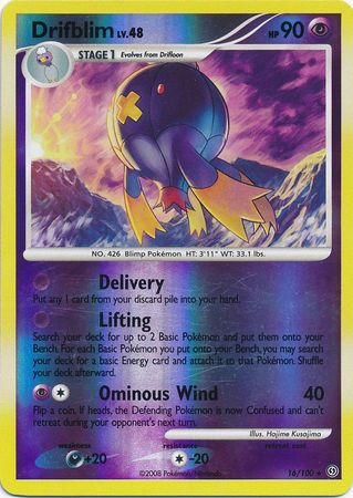 Drifblim - 16/100 - Rare - Reverse Holo available at 401 Games Canada