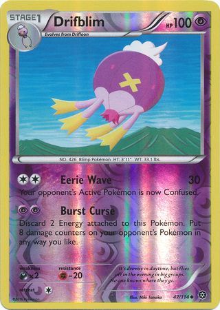 Drifblim - 47/114 - Uncommon - Reverse Holo available at 401 Games Canada