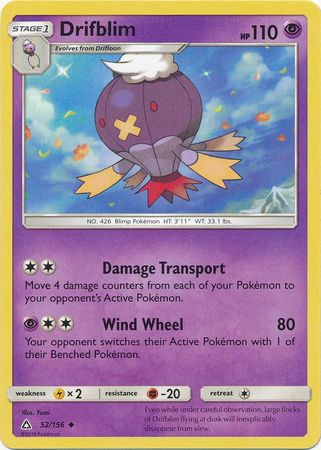 Drifblim - 52/156 - Uncommon available at 401 Games Canada
