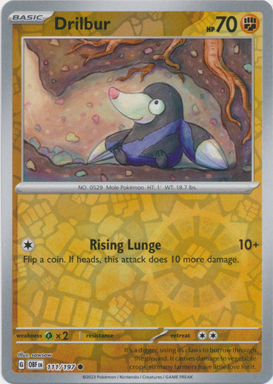 Drilbur - 111/197 - Common - Reverse Holo available at 401 Games Canada