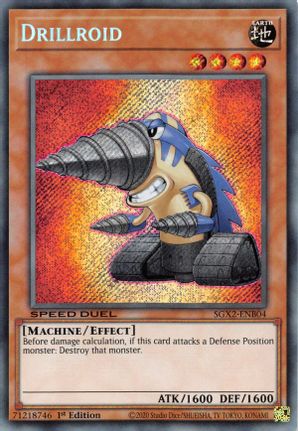 Drillroid (Secret Rare) - SGX2-ENB04 - Secret Rare - 1st Edition available at 401 Games Canada