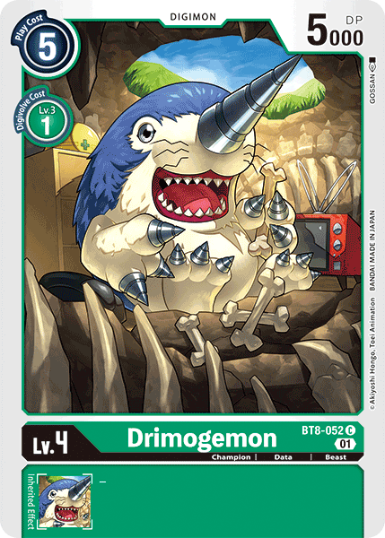 Drimogemon - BT8-052 - Common available at 401 Games Canada