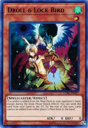 Droll & Lock Bird - LCKC-EN077 - Ultra Rare - Unlimited available at 401 Games Canada
