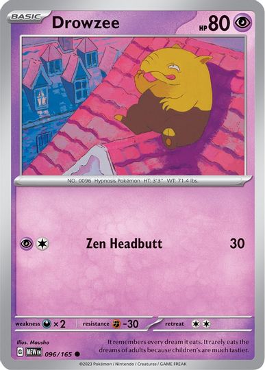 Drowzee - 096/165 - Common available at 401 Games Canada