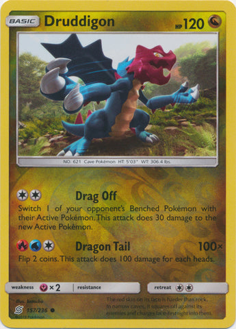 Druddigon - 157/236 - Common - Reverse Holo available at 401 Games Canada