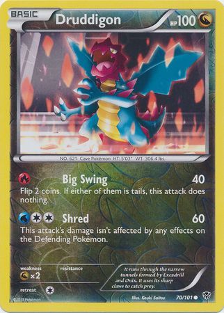 Druddigon - 70/101 - Common - Reverse Holo available at 401 Games Canada