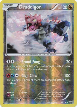 Druddigon - 83/114 - Rare - Reverse Holo available at 401 Games Canada