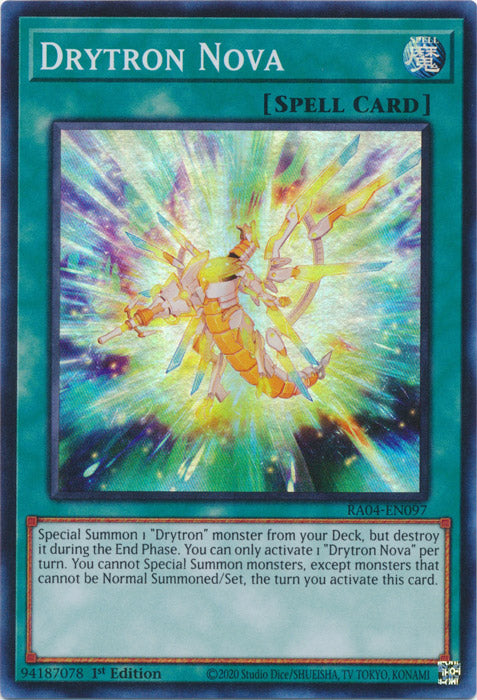Drytron Nova - RA04-EN097 - Super Rare - 1st Edition