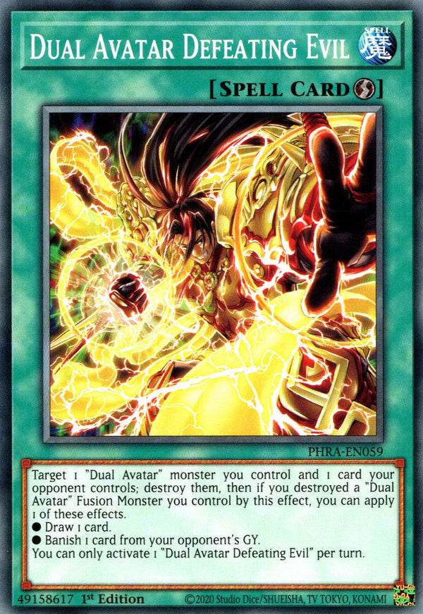 Dual Avatar Defeating Evil - PHRA-EN059 - Common - 1st Edition available at 401 Games Canada
