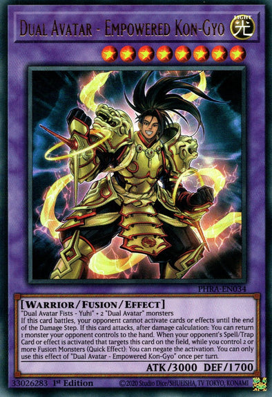 Dual Avatar - Empowered Kon-Gyo - PHRA-EN034 - Ultra Rare - 1st Edition available at 401 Games Canada