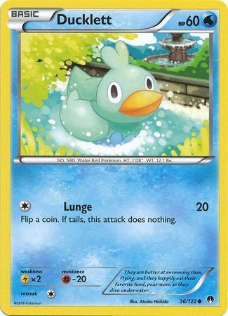 Ducklett - 36/122 - Common available at 401 Games Canada