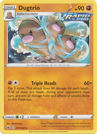 Dugtrio - 077/198 - Rare available at 401 Games Canada