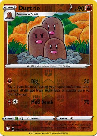 Dugtrio - 085/189 - Uncommon - Reverse Holo available at 401 Games Canada