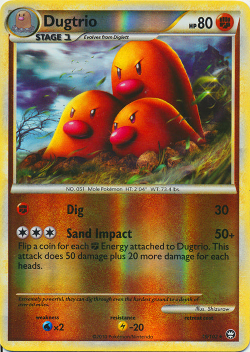 Dugtrio - 19/102 - Rare - Reverse Holo available at 401 Games Canada