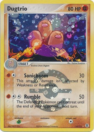 Dugtrio - 22/112 - Rare - Reverse Holo available at 401 Games Canada