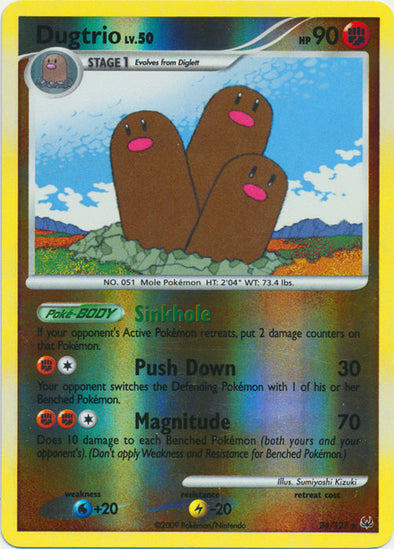 Dugtrio - 24/127 - Rare - Reverse Holo available at 401 Games Canada