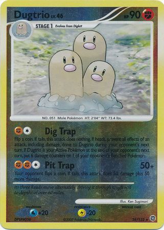 Dugtrio - 24/132 - Rare - Reverse Holo available at 401 Games Canada