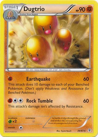 Dugtrio - 39/83 - Rare available at 401 Games Canada