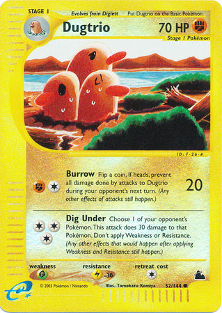 Dugtrio - 52/144 - Common - Reverse Holo available at 401 Games Canada