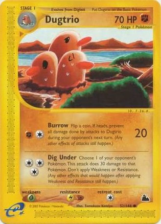 Dugtrio - 52/144 - Common available at 401 Games Canada