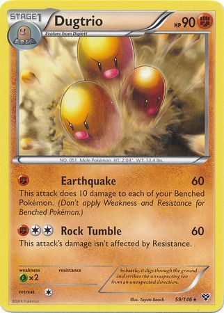 Dugtrio - 59/146 - Rare available at 401 Games Canada